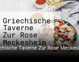 Griechische Taverne Zur Rose Meckesheim Fountoglou Ilias