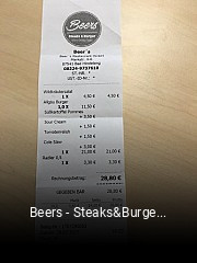 Beers - Steaks&Burger