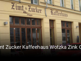 Zimt Zucker Kaffeehaus Wotzka Zink Gbr