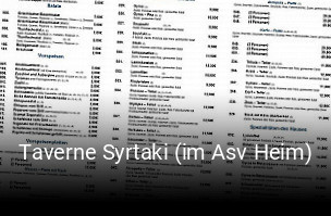 Taverne Syrtaki (im Asv Heim)