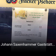 Johann Saxenhammer Gaststätte