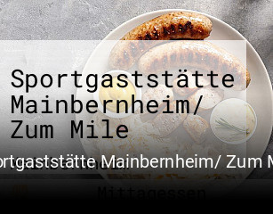 Sportgaststätte Mainbernheim/ Zum Mile