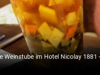 Die Weinstube im Hotel Nicolay 1881 - 100% vegan