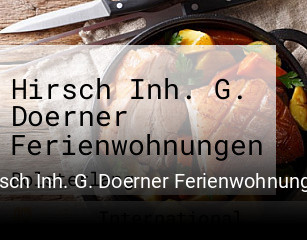 Hirsch Inh. G. Doerner Ferienwohnungen