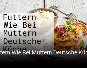 Futtern Wie Bei Muttern Deutsche Küche