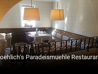 Koehlich's Paradeismuehle Restaurant