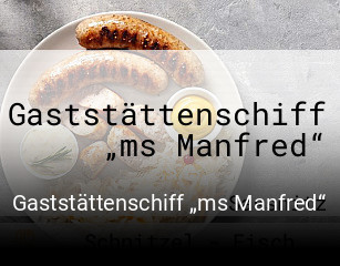 Gaststättenschiff „ms Manfred“