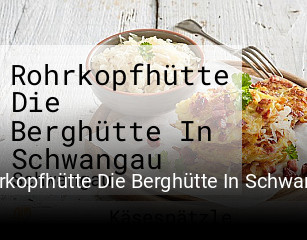 Rohrkopfhütte Die Berghütte In Schwangau