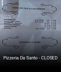 Pizzeria Da Santo - CLOSED