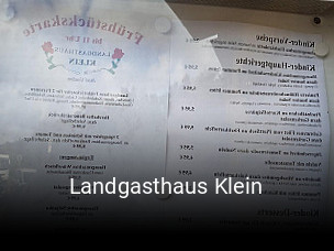 Landgasthaus Klein