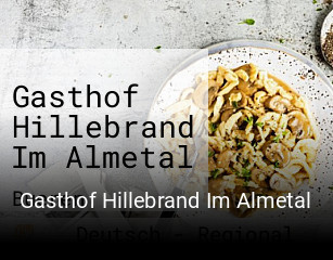 Gasthof Hillebrand Im Almetal