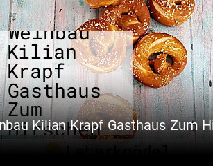 Weinbau Kilian Krapf Gasthaus Zum Hirschen