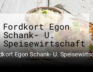 Fordkort Egon Schank- U. Speisewirtschaft