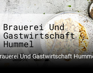 Brauerei Und Gastwirtschaft Hummel