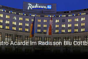 Bistro Acarde Im Radisson Blu Cottbus