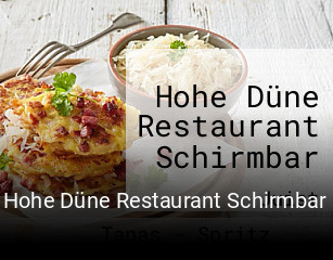 Hohe Düne Restaurant Schirmbar