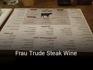 Frau Trude Steak Wine