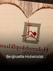 Berghuette Hoherodskopfklause