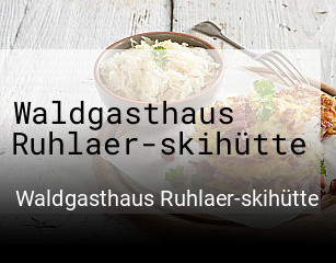 Waldgasthaus Ruhlaer-skihütte