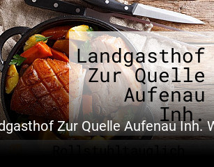 Landgasthof Zur Quelle Aufenau Inh. Wolfgang Krämer