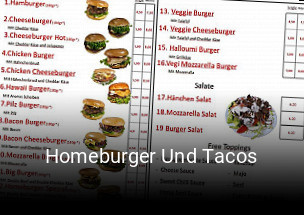 Homeburger Und Tacos