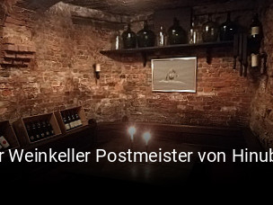 Der Weinkeller Postmeister von Hinuber