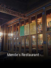 Mende's Restaurant - Ihr Steakhaus im Harz