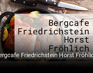 Bergcafe Friedrichstein Horst Fröhlich